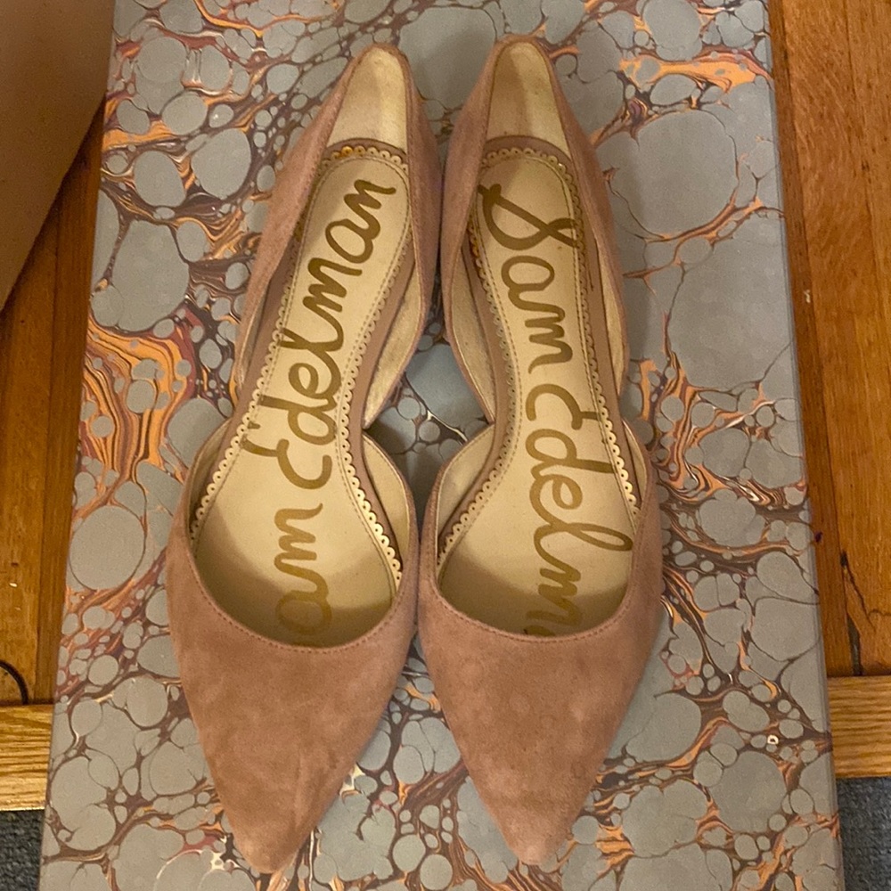 Dusty rose sam Edelman seude flats
